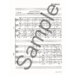 Bent S&oslash;rensen: Crucifixus (Vocal Score)
