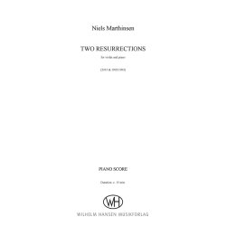 Niels Marthinsen: Two Resurrections (Score And Part)