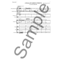 Britta Bystr&ouml;m: A Walk On Green Streets (Score)