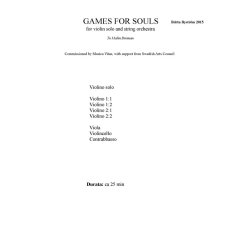 Britta Bystr&ouml;m: Games For Souls (Score)
