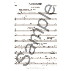 Poul Ruders: Piano Quartet (Parts)