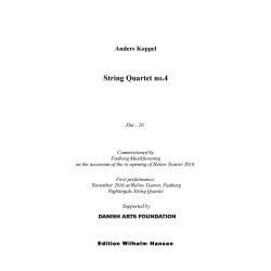 Anders Koppel: String Quartet No.4 (Score)
