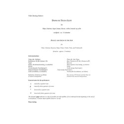 Niels Rosing-Schow: Dans og Tegn i Luft / Dance And Signs In The Air (Score)