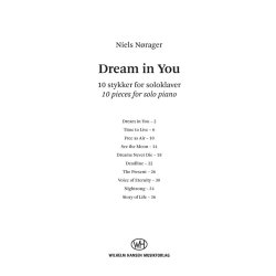 Niels N&oslash;rager: Dream In You (Piano Solo)
