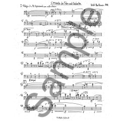 Niels Marthinsen: Concerto For Tuba And Orchestra (Solo Tuba Part)