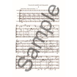 Anders Koppel: Concerto For Mandolin And String Quartet (Score)