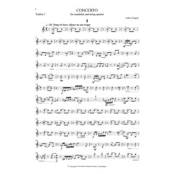 Anders Koppel: Concerto For Mandolin And String Quartet (Parts)