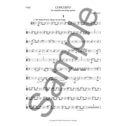 Anders Koppel: Concerto For Mandolin And String Quartet (Parts)