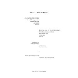 Rued Langgaard: Sf&aelig;rernes Musik / The Music Of The Spheres (Score)