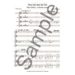 Sunleif Rasmussen: More Fair Than The Sun - &Aring;rhus Fanfare - Orch. Version (Vocal Score)