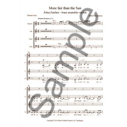 Sunleif Rasmussen: More Fair Than The Sun - &Aring;rhus Fanfare - Brass Ensemble Version (Vocal Score)