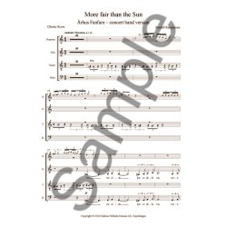Sunleif Rasmussen: More Fair Than The Sun - &Aring;rhus Fanfare - Concert Band Version (Vocal Score)