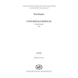 Poul Ruders: Fanfares And Chorales (Score)