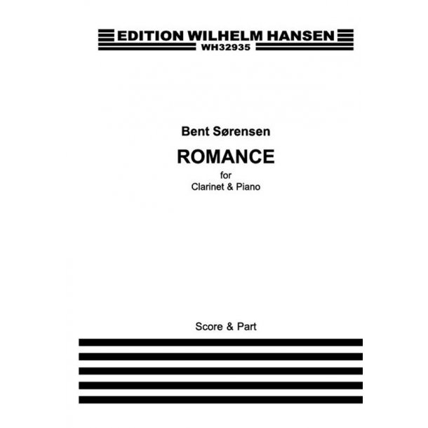 Bent S&oslash;rensen: Romance For Clarinet And Piano