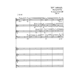 Bent S&oslash;rensen: Miserere (Vocal Score)