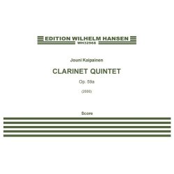 Jouni Kaipainen: Clarinet Quintet Op.59a (Score)