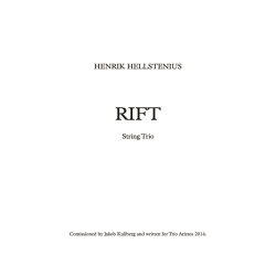 Henrik Hellstenius: Rift (Score)