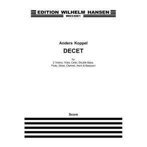 Anders Koppel: Decet (Score)