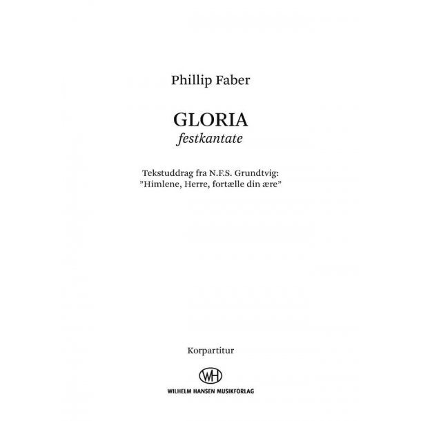 Gloria : Choral Part