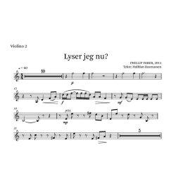 Lyser Jeg Nu : String Quartet Parts