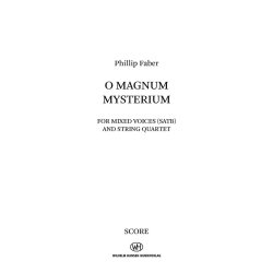 O Magnum Mysterium : SATB Version - Score