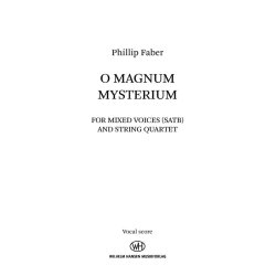 O Magnum Mysterium : SATB Version - Choral Part