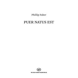 Puer natus est : SSAA Version - Score