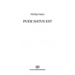 Puer natus est : SATB Version - Score