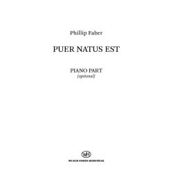 Puer natus est : SATB Version - Piano Part