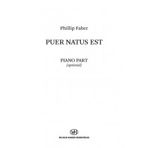 Puer natus est : SATB Version - Piano Part