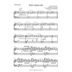 Puer natus est : SATB Version - Piano Part