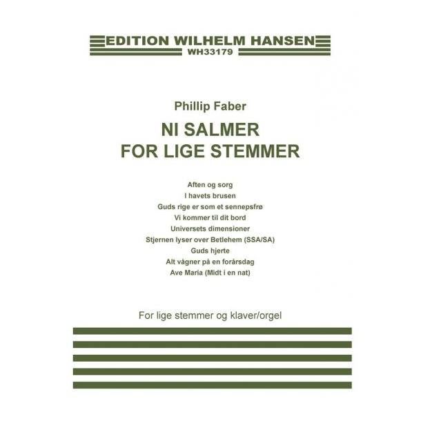 Ni Salmer For Lige Stemmer