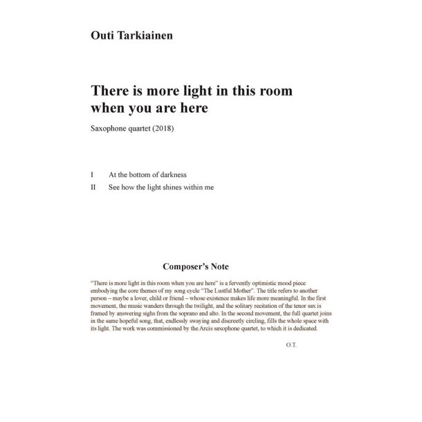 There Is More Light In This Room When You Are Here