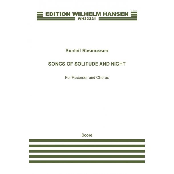 Songs of Solitude and Night (Score)