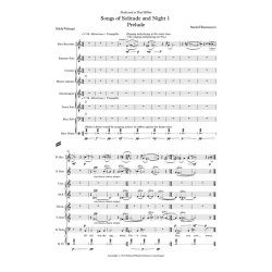 Songs of Solitude and Night (Score)