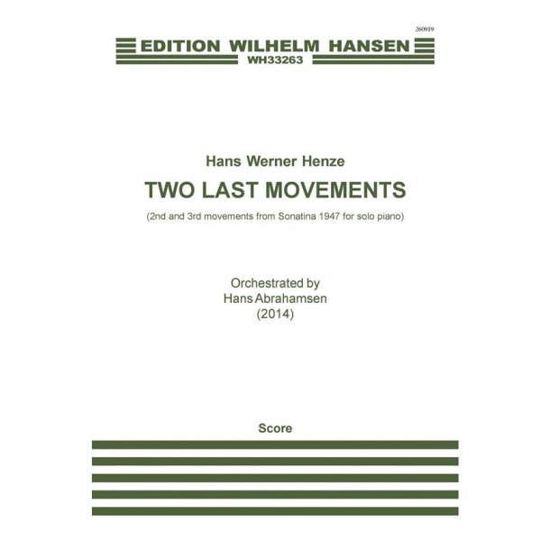 Two Last Movements
