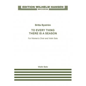 To Every Thing There Is A Season : Violin Part