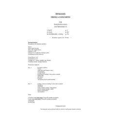 Episodes From A Concerto (Score)
