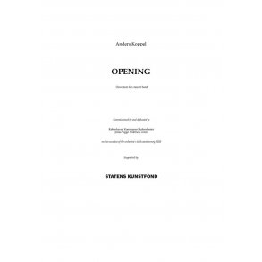 Opening : 2+pic.1.3+Ebcl+acl+bcl.2asx+tsx+barsx.1/4.4(flg).3.1+euph/4perc(timp)/[db]