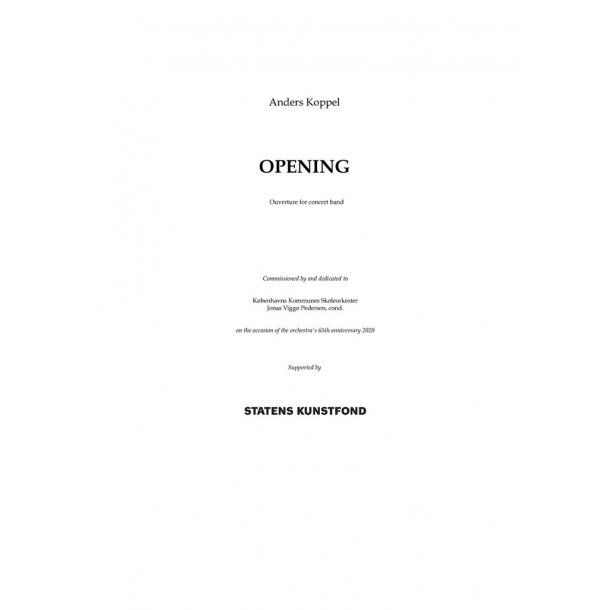 Opening : 2+pic.1.3+Ebcl+acl+bcl.2asx+tsx+barsx.1/4.4(flg).3.1+euph/4perc(timp)/[db]