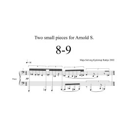 Two Small Pieces For Arnold S.