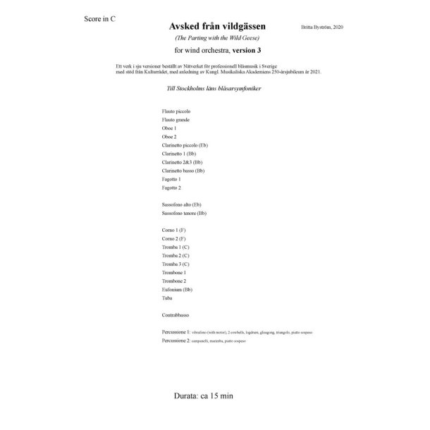 Avsked Fr&aring;n Vildg&auml;ssen Version 3