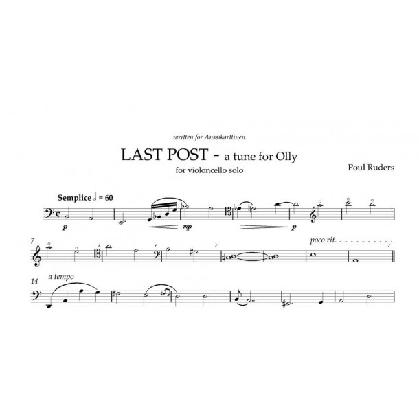 Last Post - A Tune For Olly