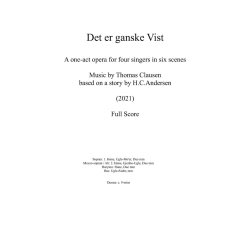 3 Sm&aring; H.C. Andersen Operaer : Three chamber operas for four singers, harp, and strings