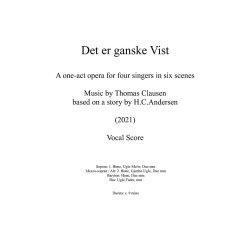 3 Sm&aring; H.C. Andersen Operaer : Three chamber operas for four singers, harp, and strings