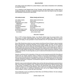 Josu Elberdin: Ubi Caritas Et Amor