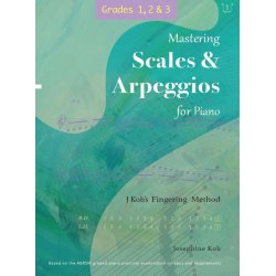 Scales and Arpeggios for Piano : J. Koh's Fingering Method, Grades 1,2 and 3