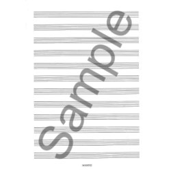 Woodstock Music Manuscript Paper: 12 Stave - 32 pages (A4 Stitched)