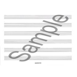 Woodstock Music Manuscript Paper: 6 Stave - 32 pages (A5L Stitched)