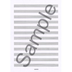 Woodstock: Music Manuscript Paper 12 Stave - 24 pages (A4)